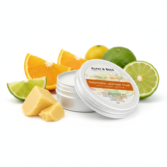 Shaving Soap With Tucuma Butter - Orange, Lime & Bergamot - 60gr.