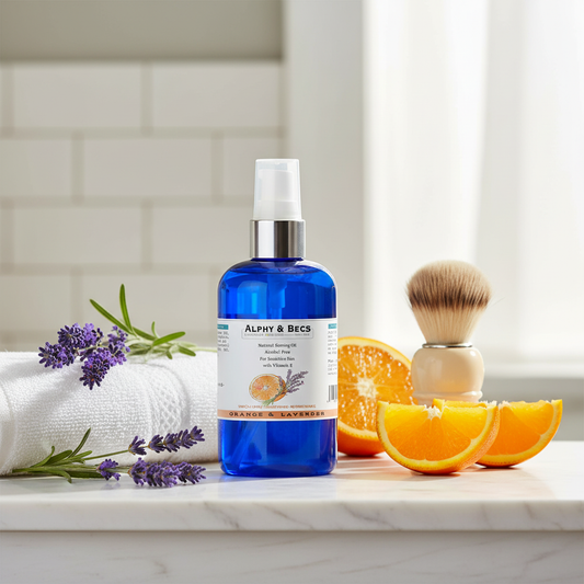 Natural Shaving Oil - Orange & Lavender - 100ml