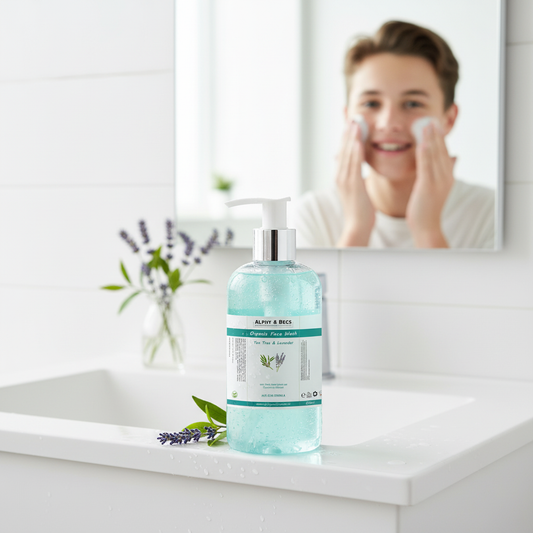 Organic Face Wash - Tea Tree & Lavender - Anti Acne - 250ml