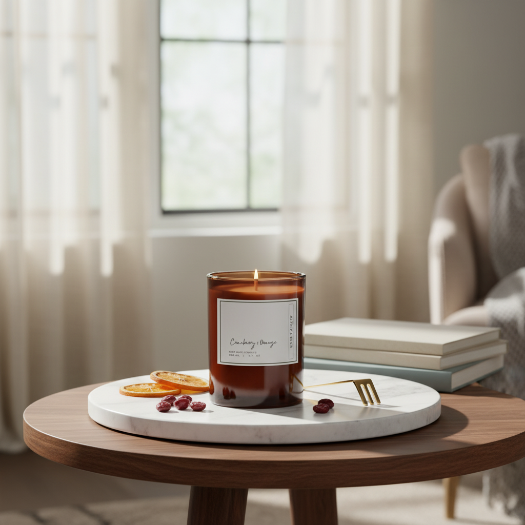 Cranberry & Orange - Aromatic Candle