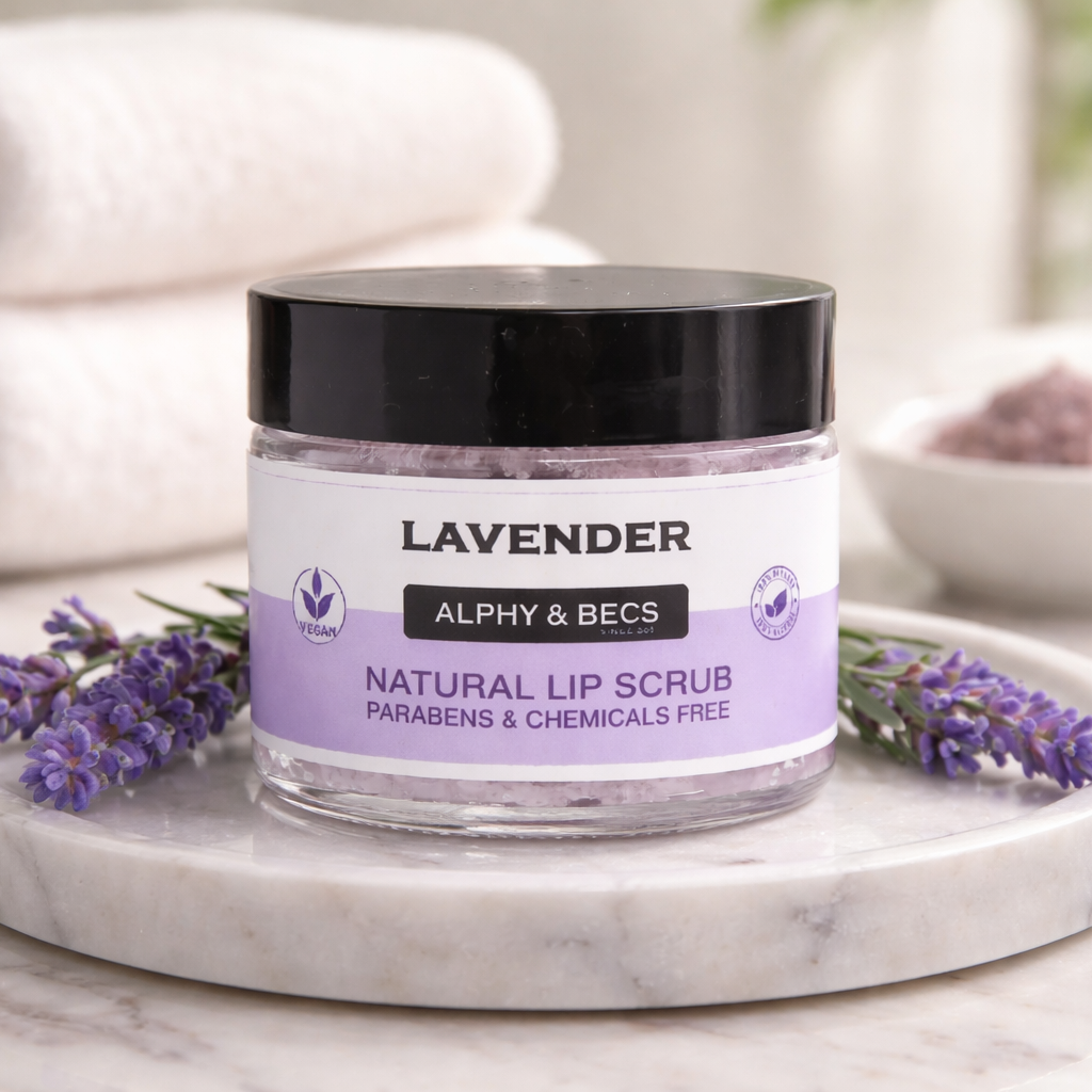 Sugar Lip Scrub - Lavender - Vegan - 60gr.