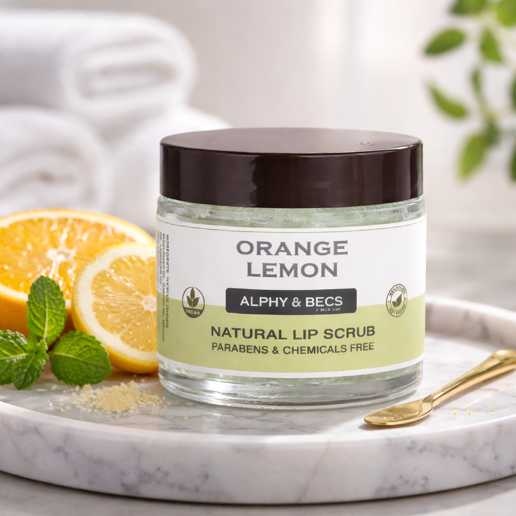 Sugar Lip Scrub - Orange & Lemon - Vegan - 60gr.
