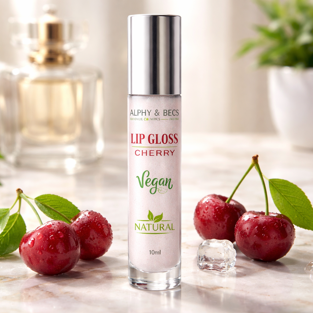 Natural Lip Gloss Cherry Flavor - 10ml