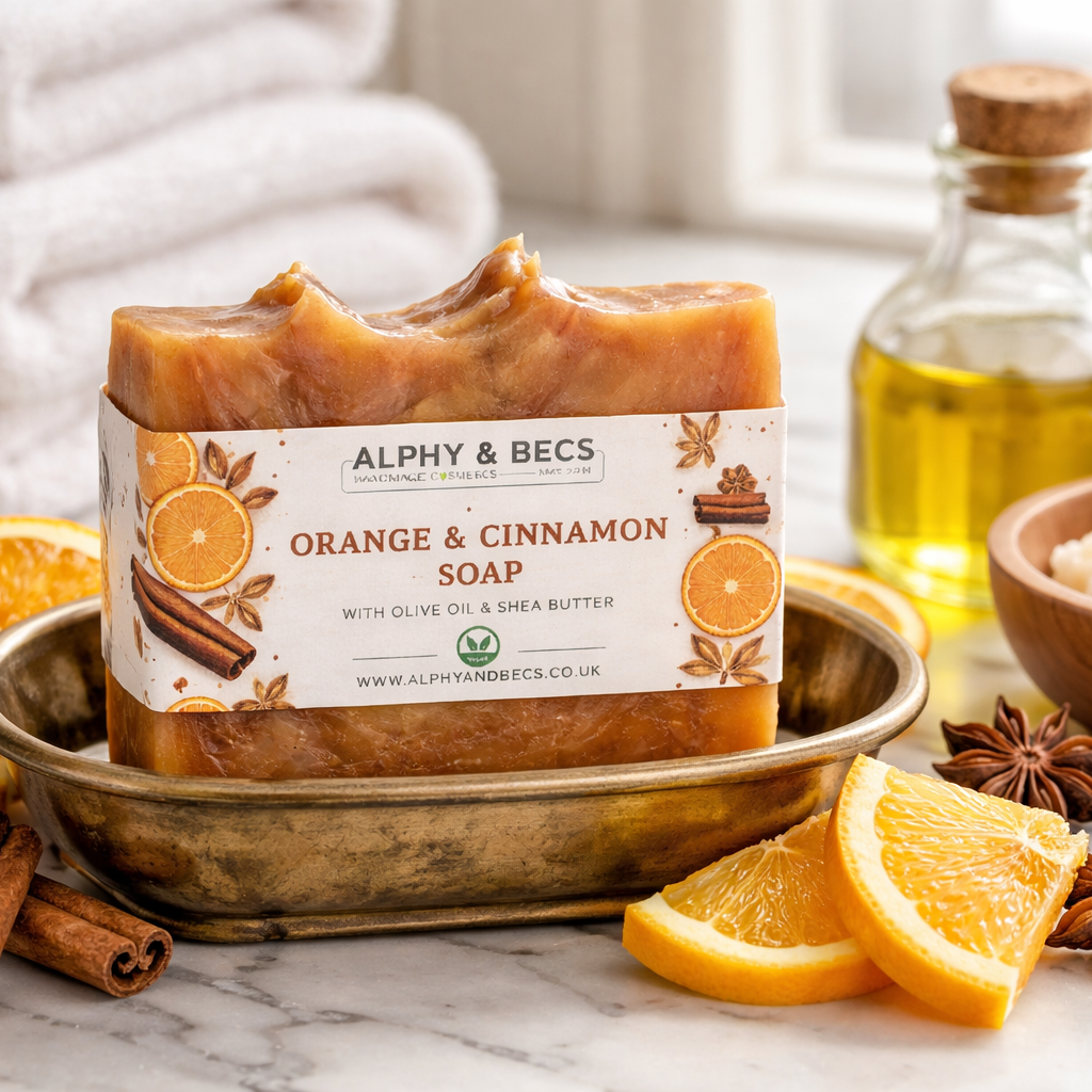 Orange & Cinnamon Natural Aromatic Soap