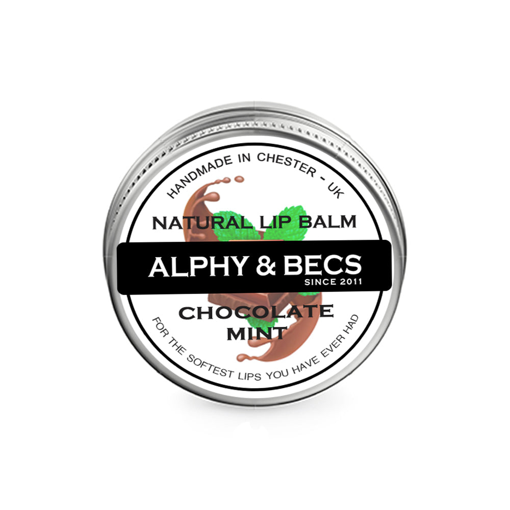 Natural Vegan Lip Balm - Chocolate & Mint - 15ml