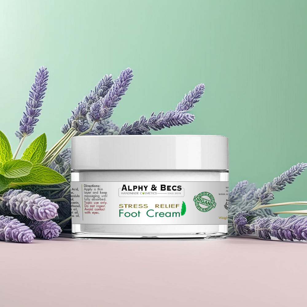 Organic Foot Cream - Lavender - Cypress - Peppermint -