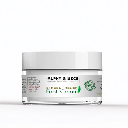 Organic Foot Cream - Lavender - Cypress - Peppermint -