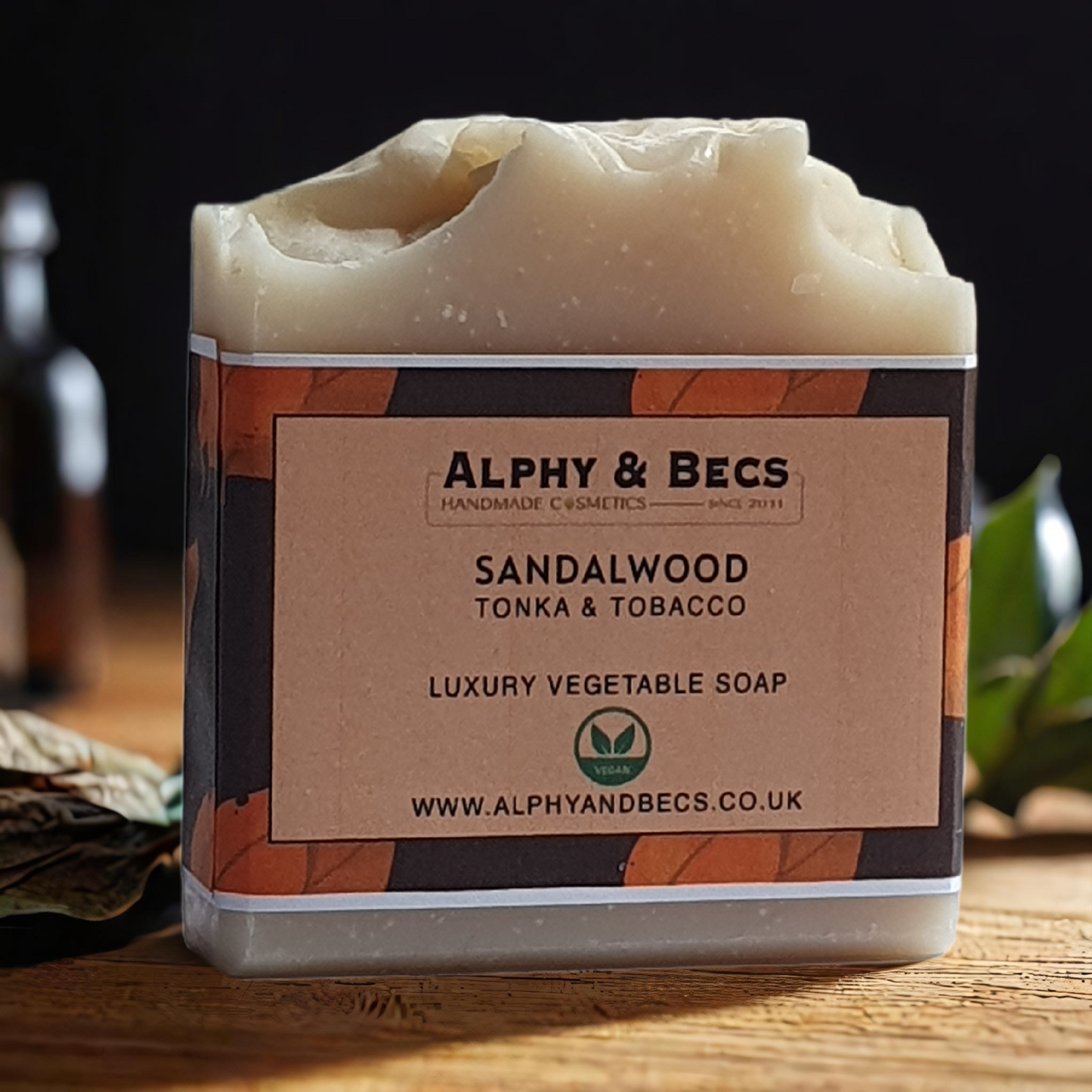 Luxury Natural Soap - Sandalwood - Tonka & Tobacco