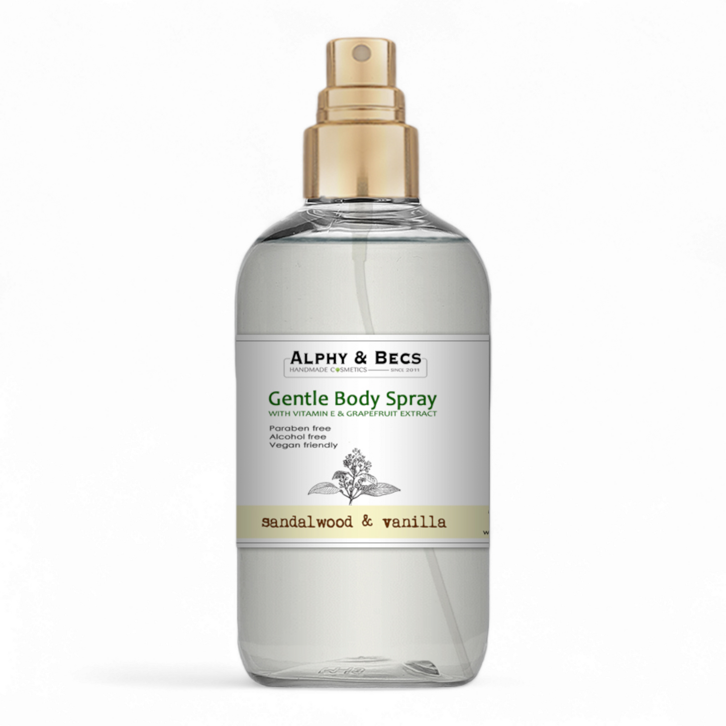 Gentle Body Spray - Sandalwood & Vanilla - 100ml