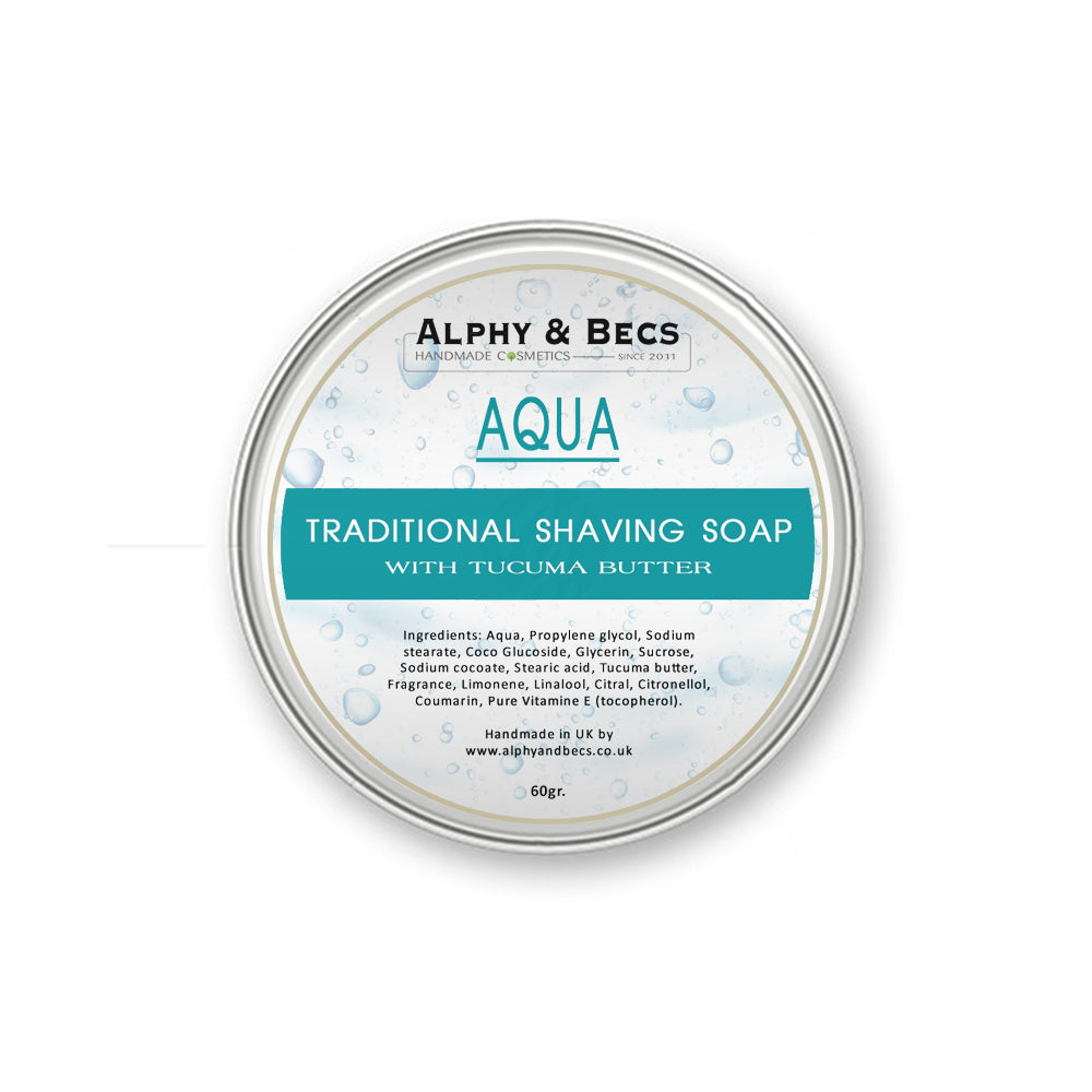 Shaving Soap With Tucuma Butter - AQUA - 60gr.
