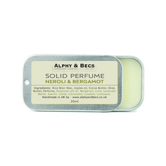 Solid Perfume - NEROLI & BERGAMOT - 20ml