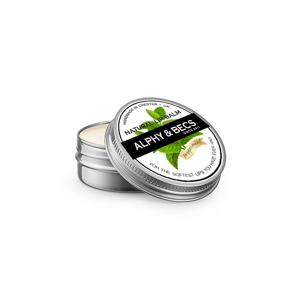 Natural Lip Balm Tin With Mango Butter - MINT - 15ml