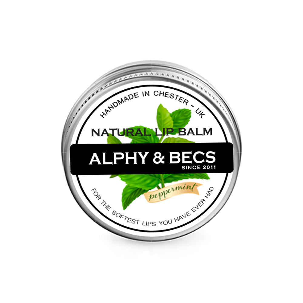 Natural Lip Balm Tin With Mango Butter - MINT - 15ml