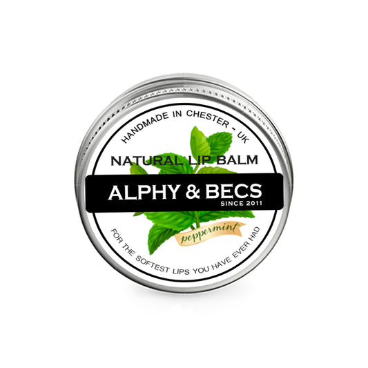 Natural Lip Balm Tin With Mango Butter - MINT - 15ml