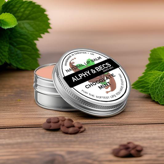Natural Vegan Lip Balm - Chocolate & Mint - 15ml