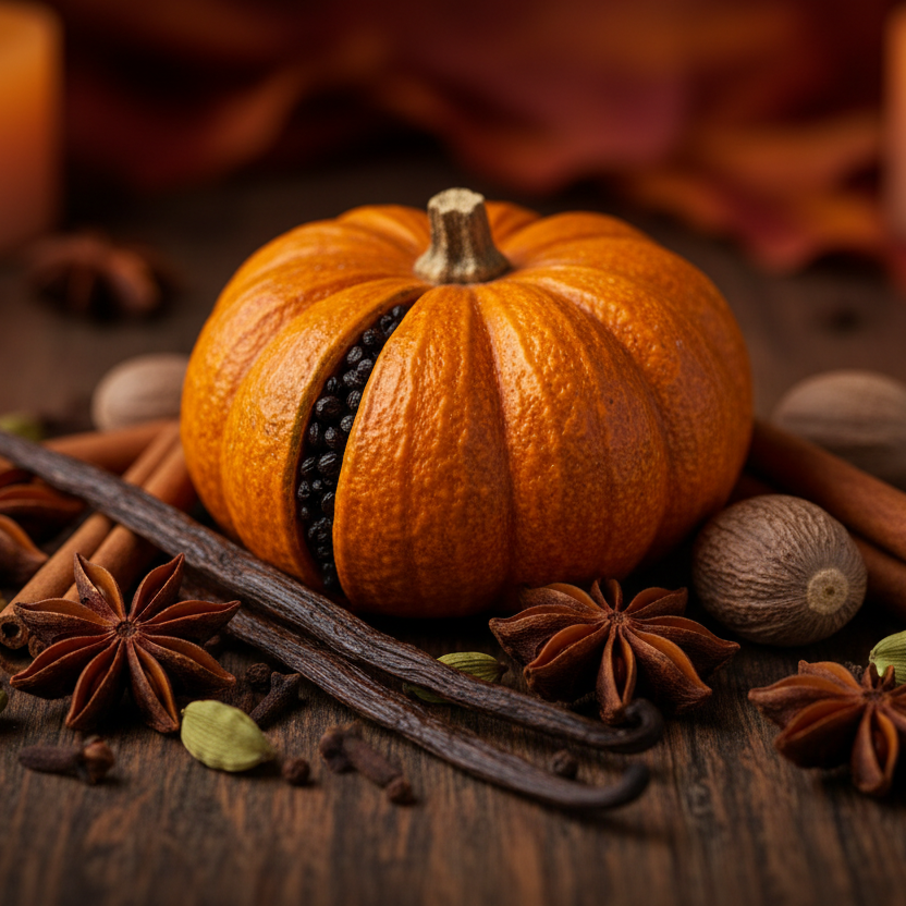 Pumpkin Spice & Vanilla - Aromatic Candle