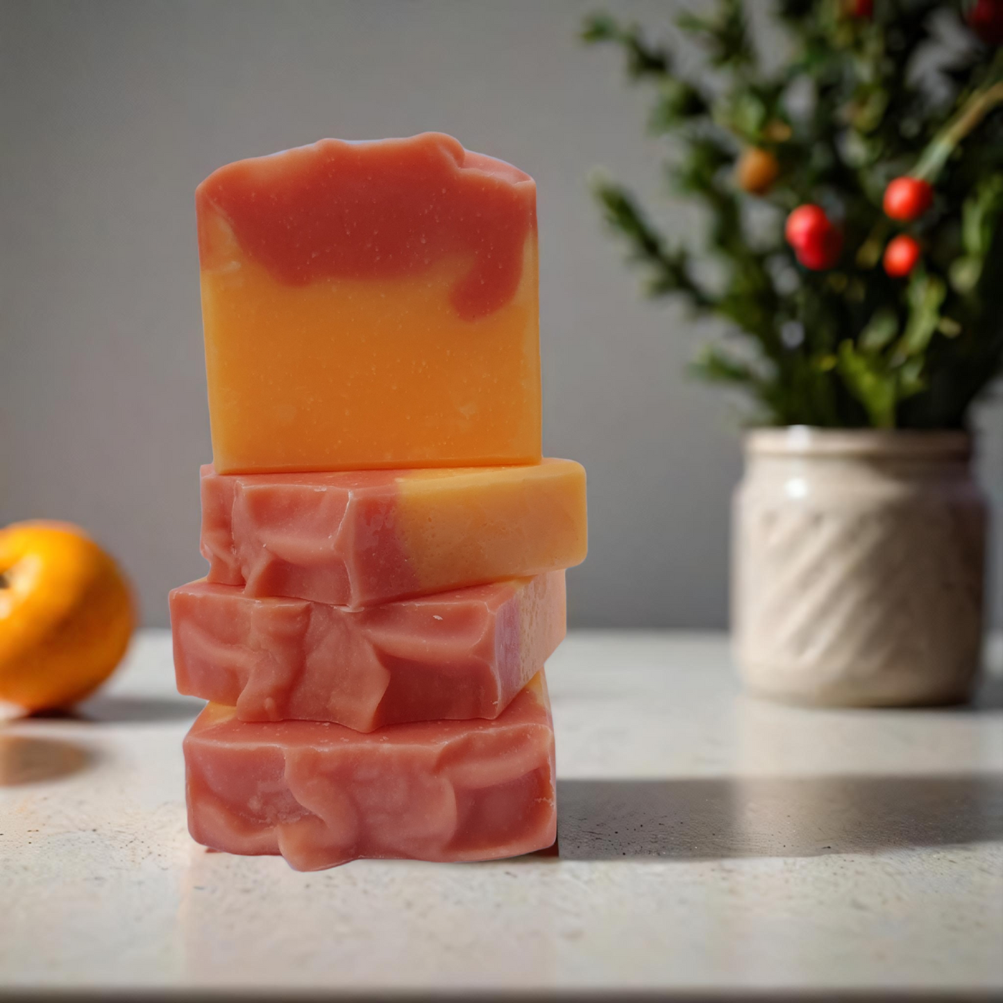 Festive Natural Soap - Cranberries & Orange