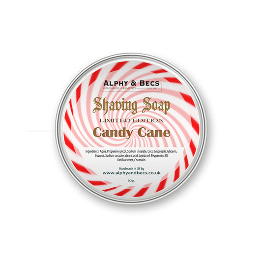 Shaving Soap - Candy Cane - 60gr.