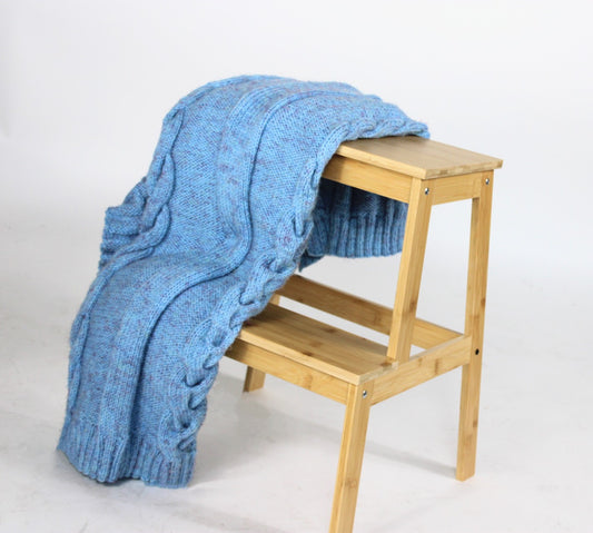 Handmade Meditation Blanket - Blue