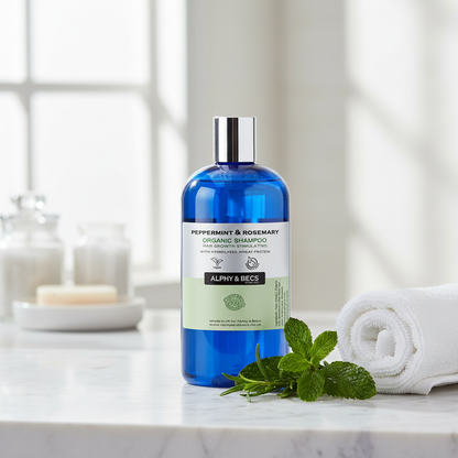 Organic Shampoo - Peppermint and Rosemary - 250ml
