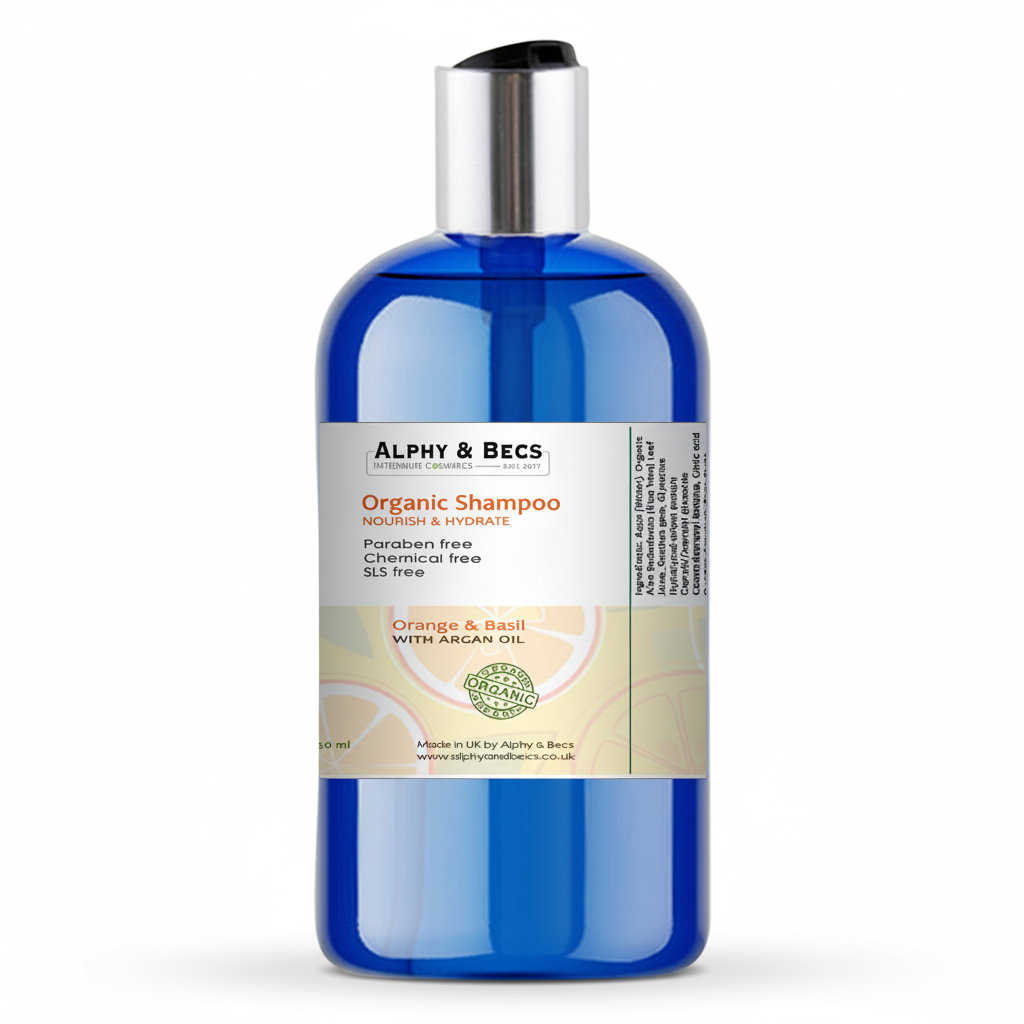Organic Shampoo - Orange & Basil - 250ml