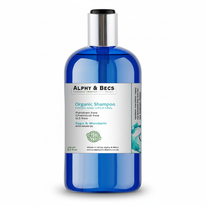 Organic Shampoo - Sage & Mandarin - 250ml