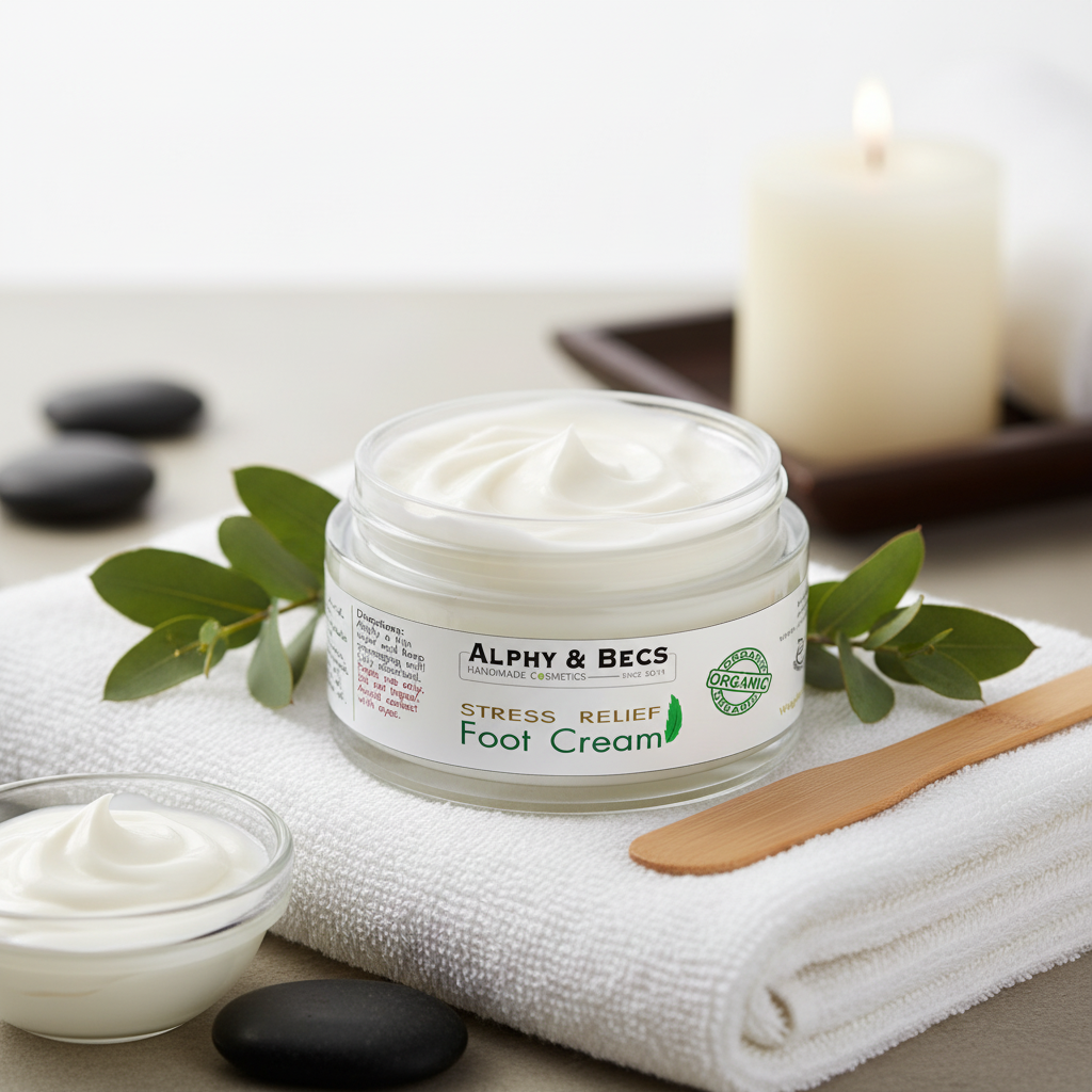 Organic Foot Cream - Lavender - Cypress - Peppermint -