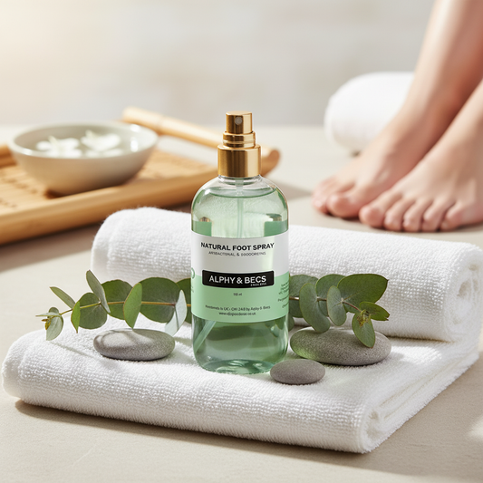 Antibacterial Deodorizing Foot Spray With Witch Hazel Water