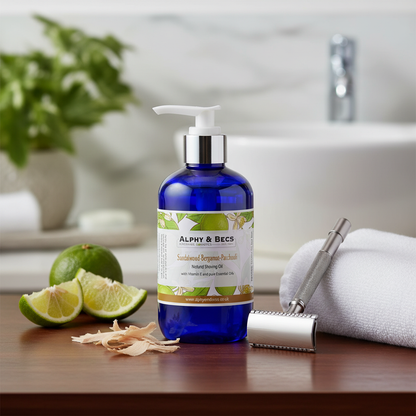 Natural Shaving Oil - Sandalwood-Bergamot-Patchouli 250ml