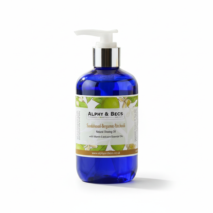 Natural Shaving Oil - Sandalwood-Bergamot-Patchouli 250ml