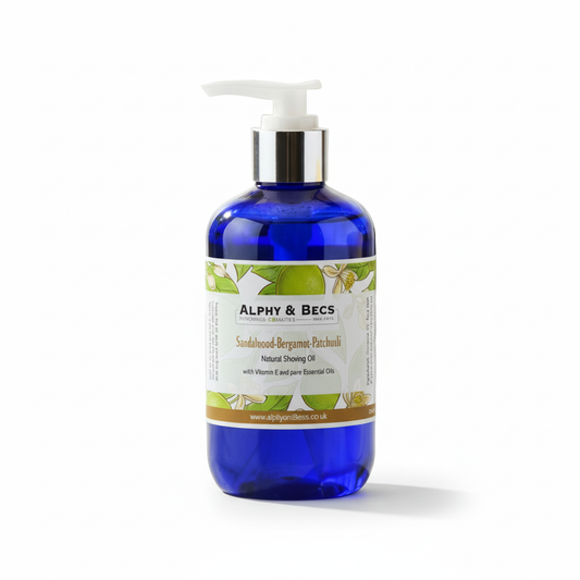 Natural Shaving Oil - Sandalwood-Bergamot-Patchouli 250ml