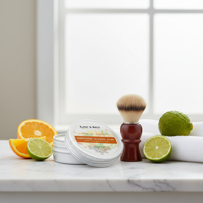 Shaving Soap With Tucuma Butter - Orange, Lime & Bergamot - 60gr.