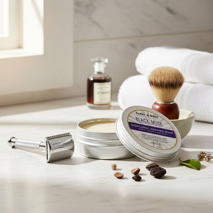 Shaving Soap With Tucuma Butter - Black Musk - 60gr.