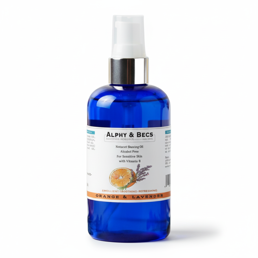 Natural Shaving Oil - Orange & Lavender - 100ml