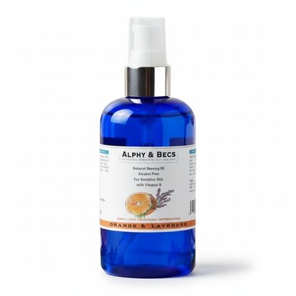 Natural Shaving Oil - Orange & Lavender - 100ml