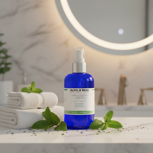 Natural Shaving Oil - Tea Tree & Peppermint 100ml