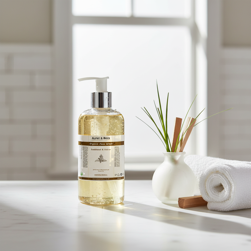 Organic Face Wash - Sandalwood & Vetiver - 250ml