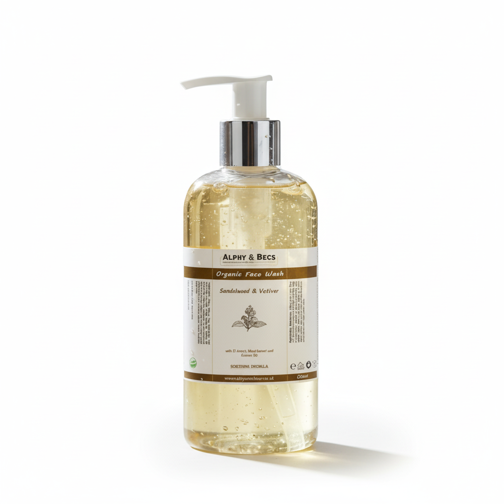 Organic Face Wash - Sandalwood & Vetiver - 250ml
