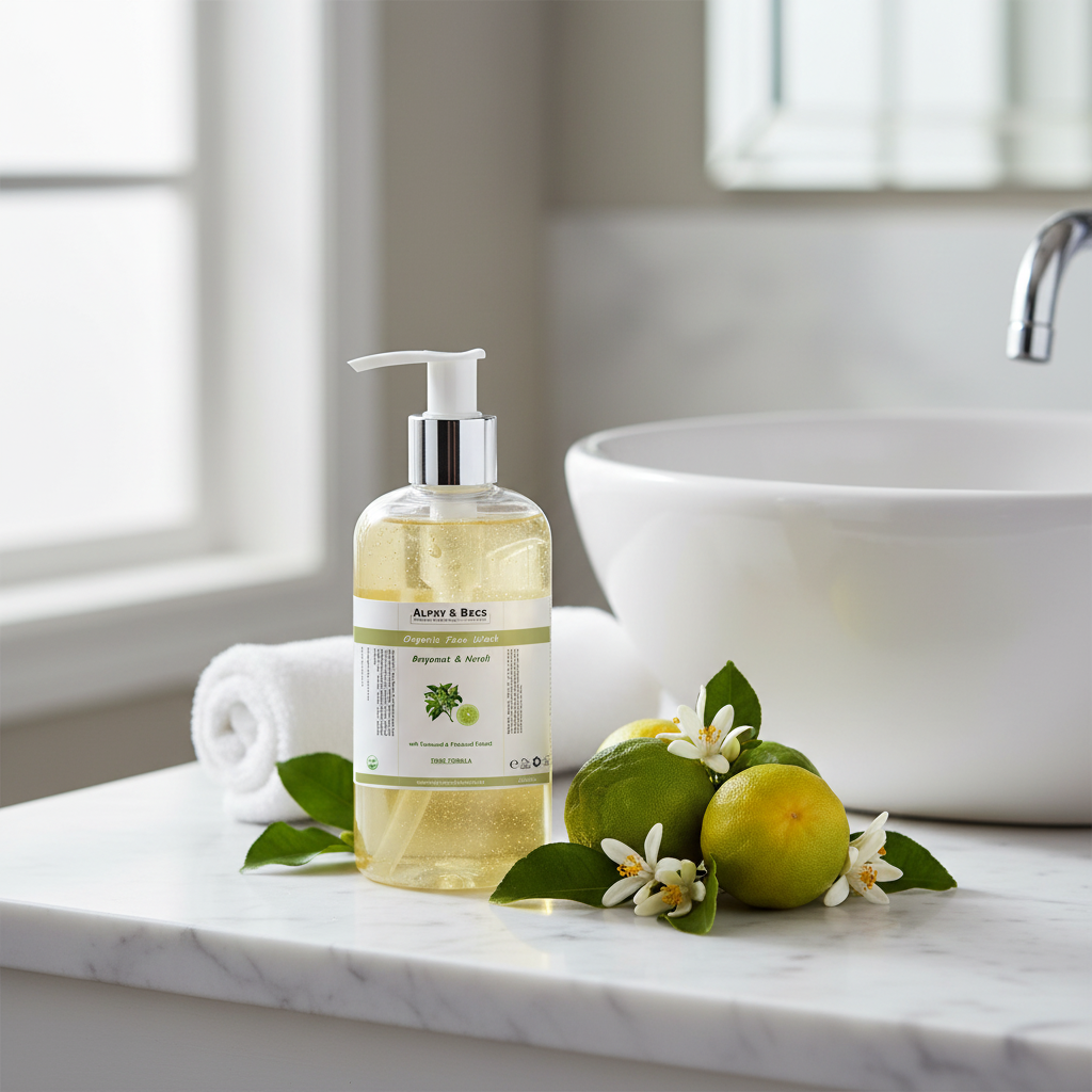 Organic Face Wash - Bergamot & Neroli - Tonic Formula - 250ml