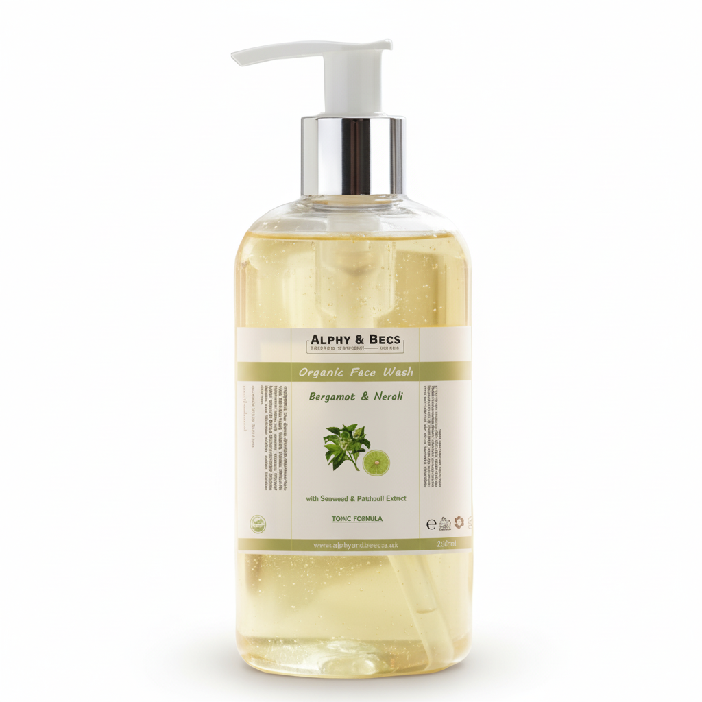 Organic Face Wash - Bergamot & Neroli - Tonic Formula - 250ml