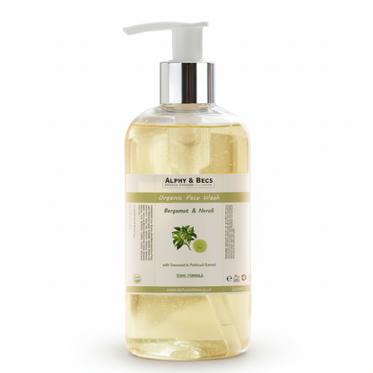 Organic Face Wash - Bergamot & Neroli - Tonic Formula - 250ml