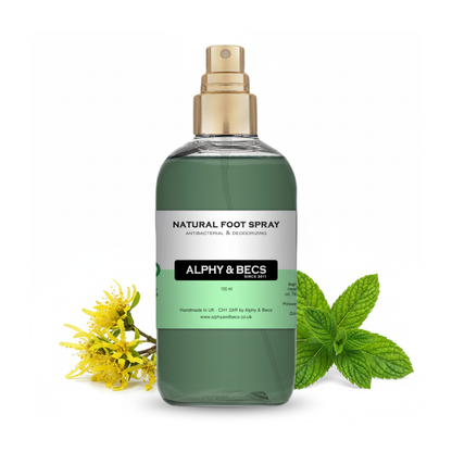 Antibacterial Deodorizing Foot Spray With Witch Hazel Water