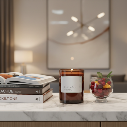 Cranberry & Orange - Aromatic Candle