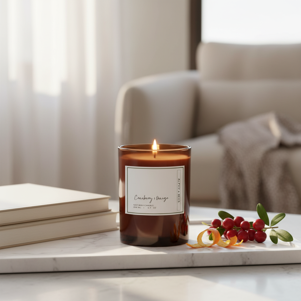 Cranberry & Orange - Aromatic Candle