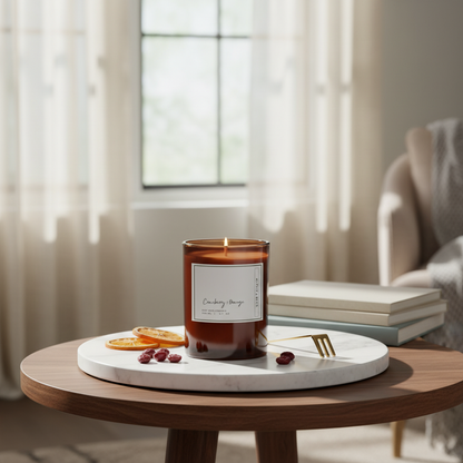 Cranberry & Orange - Aromatic Candle