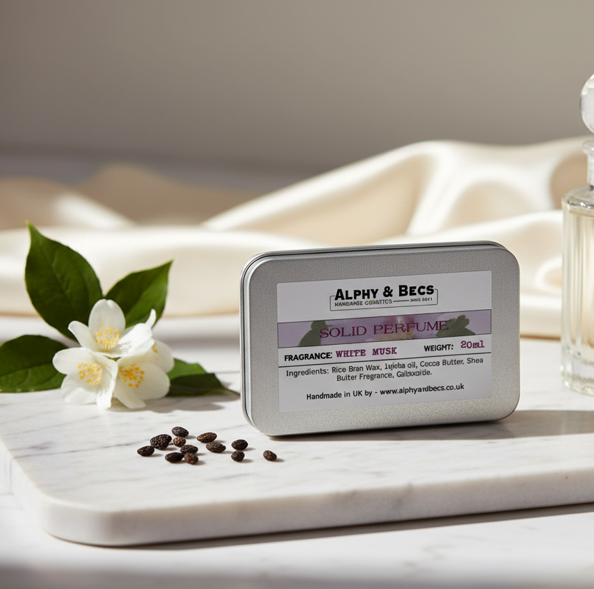 Natural Solid Perfume for Women - White Musk - 20ml