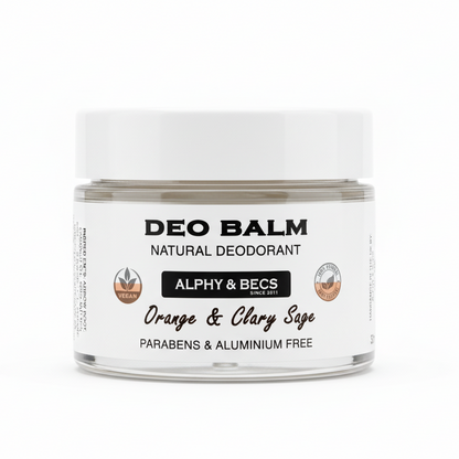Natural Deodorant - Orange & Clary Sage - 30ml