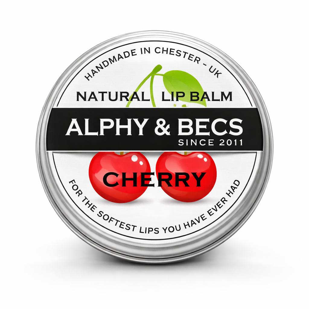 Natural Lip Balm Tin With Mango Butter - CHERRY - 15ml