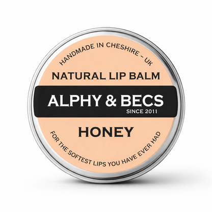 Natural Lip Balm Tin With Mango Butter - Honey Flavour - 15ml