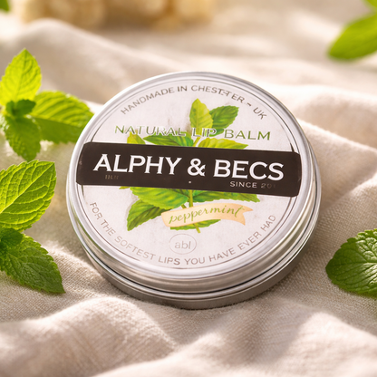 Natural Lip Balm Tin With Mango Butter - MINT - 15ml